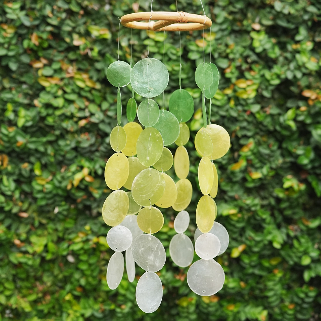 Capiz Chime Small Round | Ombre