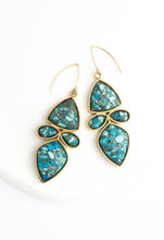 Load image into Gallery viewer, Celestial Cascade Emperor Stone Earrings
