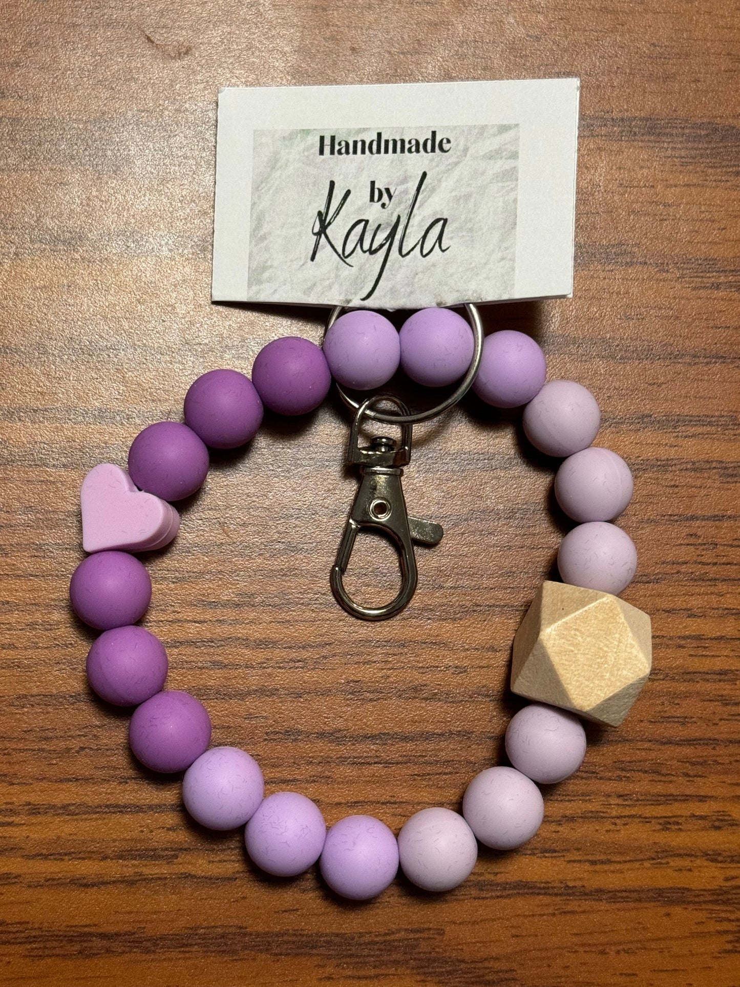 Purple hombre Wristlet