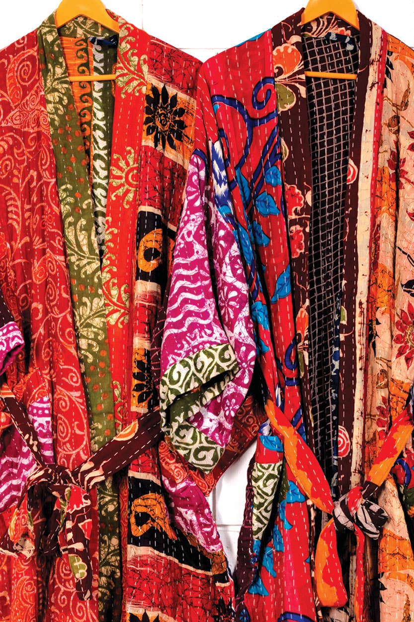 Kantha Kimono Robe