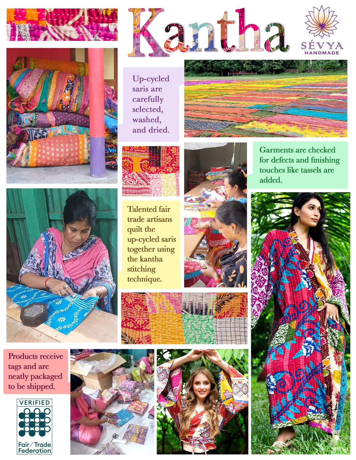 Kantha Patchwork Kitchen Apron