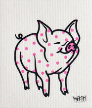Load image into Gallery viewer, Polka Pig Swedish Cloth
