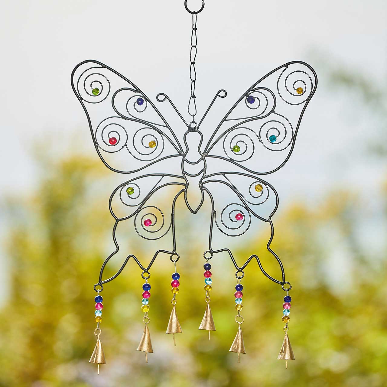 Butterfly Beaded Wind Chime