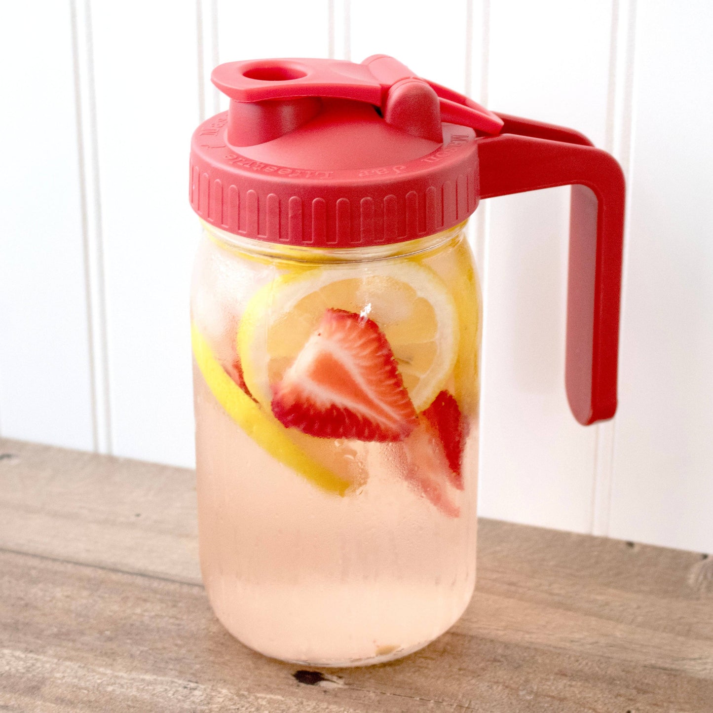 Pour & Store Pitcher Lid w/ Handle for Mason Jars: Ultra Violet / Wide mouth