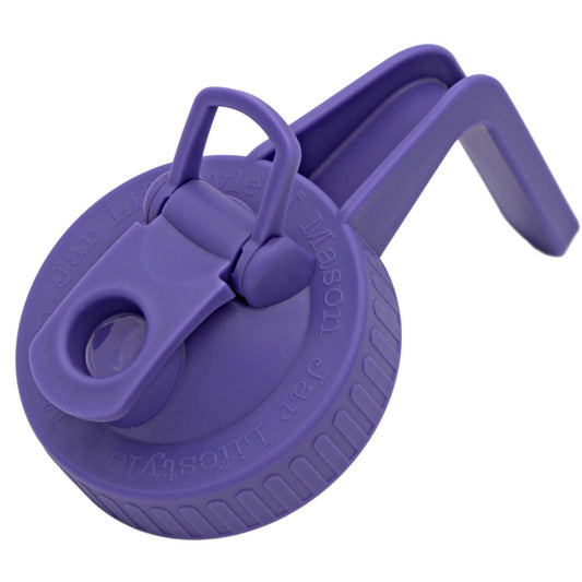 Pour & Store Pitcher Lid w/ Handle for Mason Jars: Ultra Violet / Wide mouth