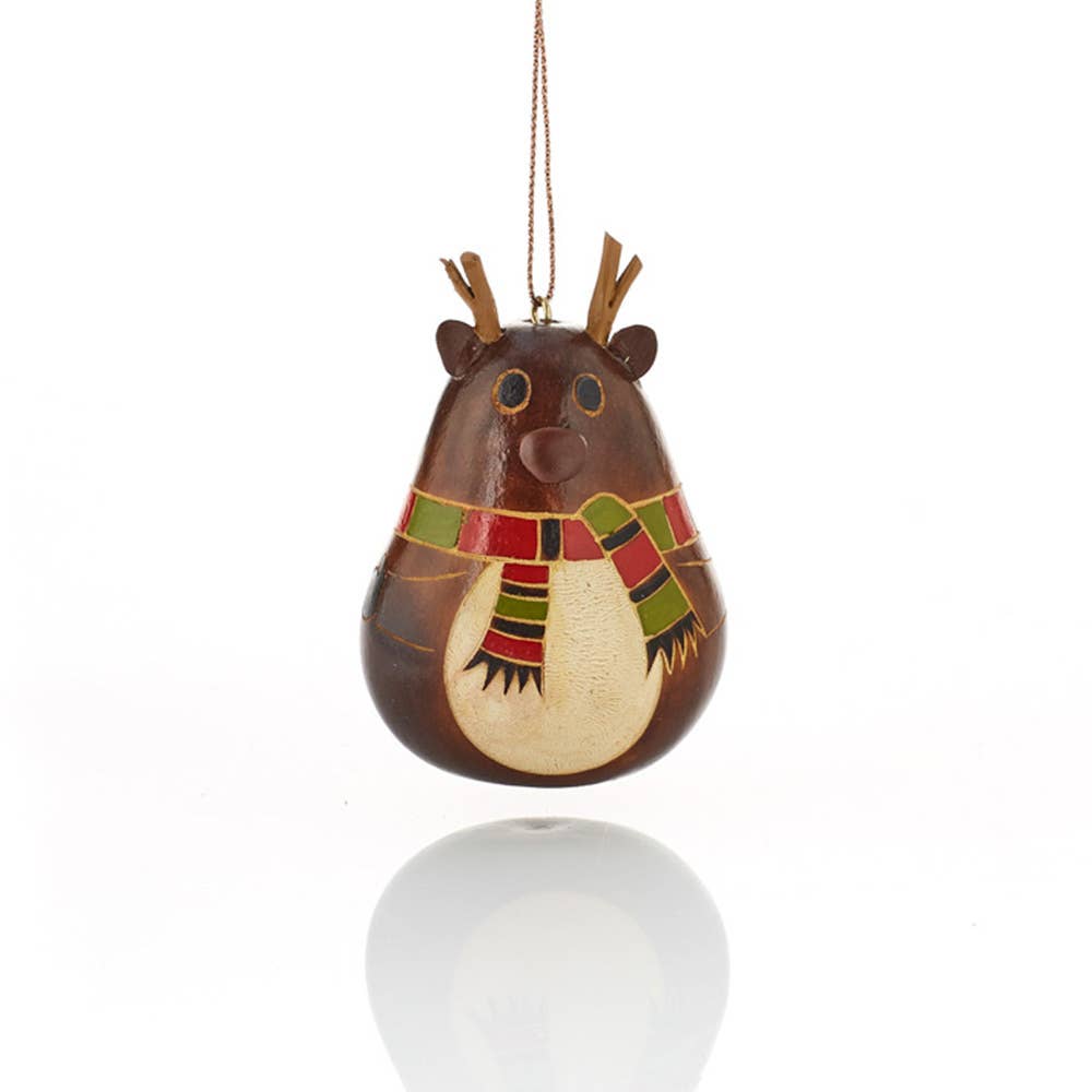 Little Antler Reindeer Gourd Ornament