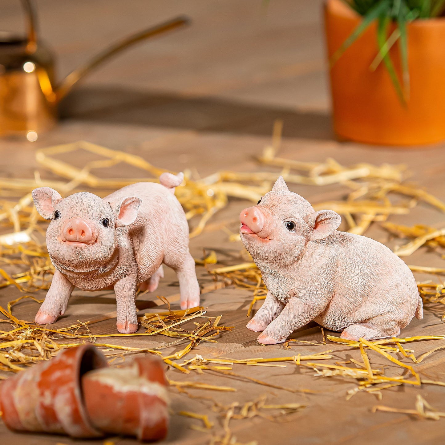 Statue, Happy Pig 5"H