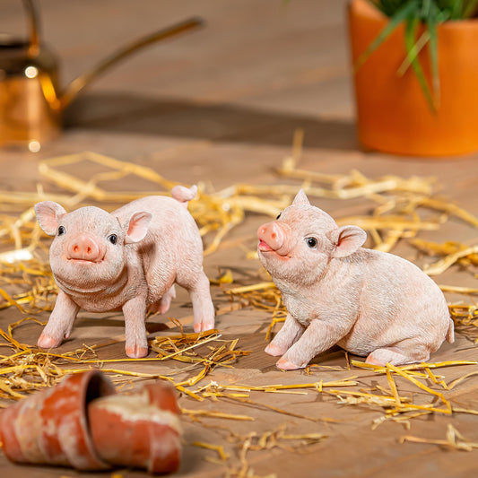 Statue, Happy Pig 5"H