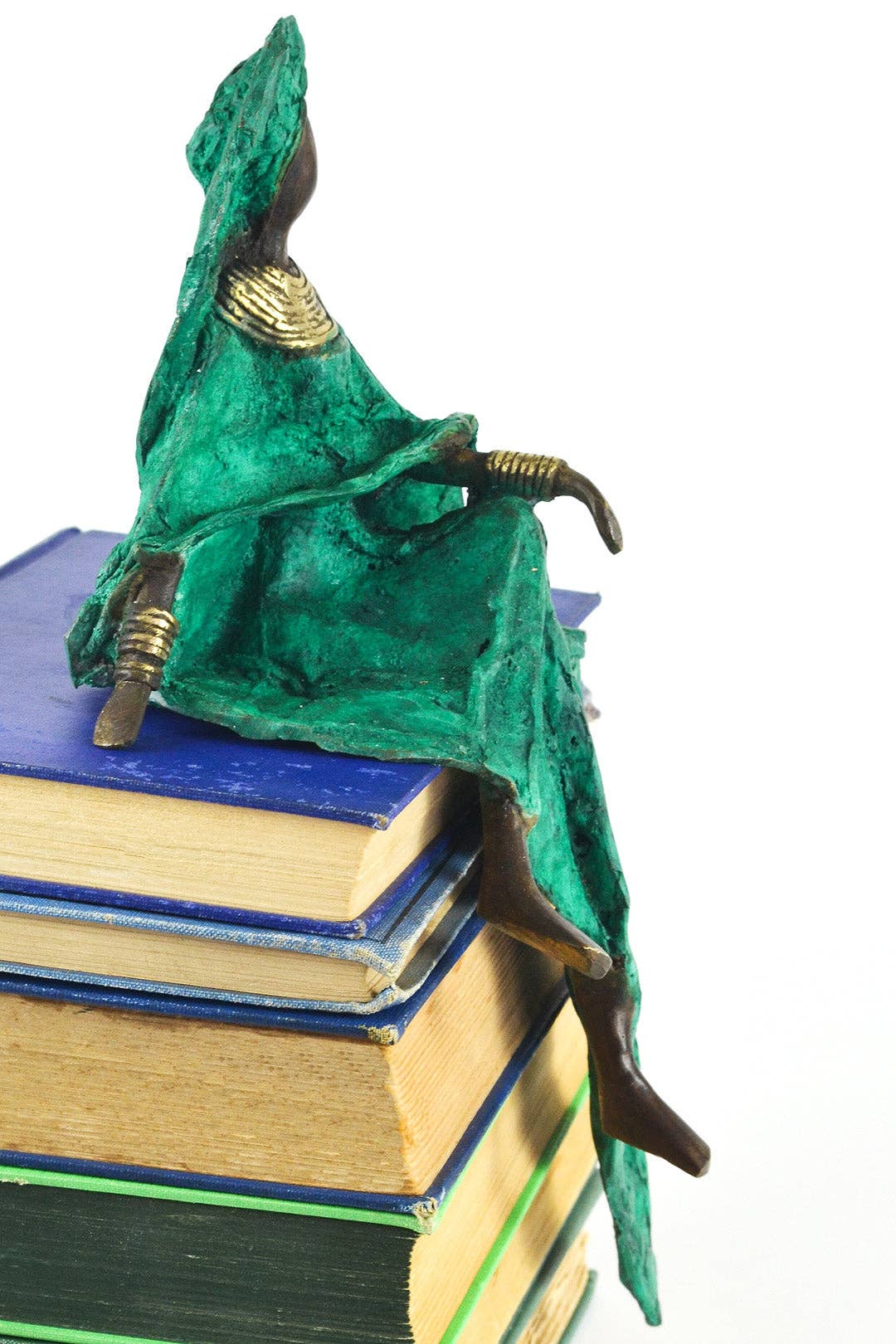 Emerald Elegance Burkina Bronze Sculpture