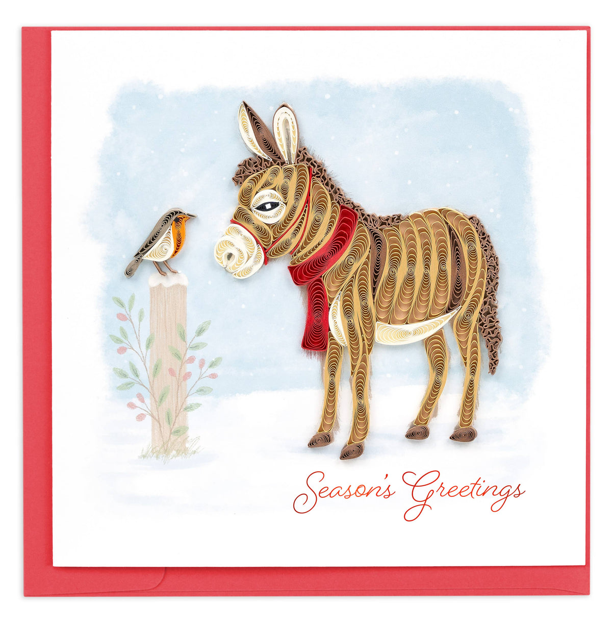 Winter Donkey & Friend