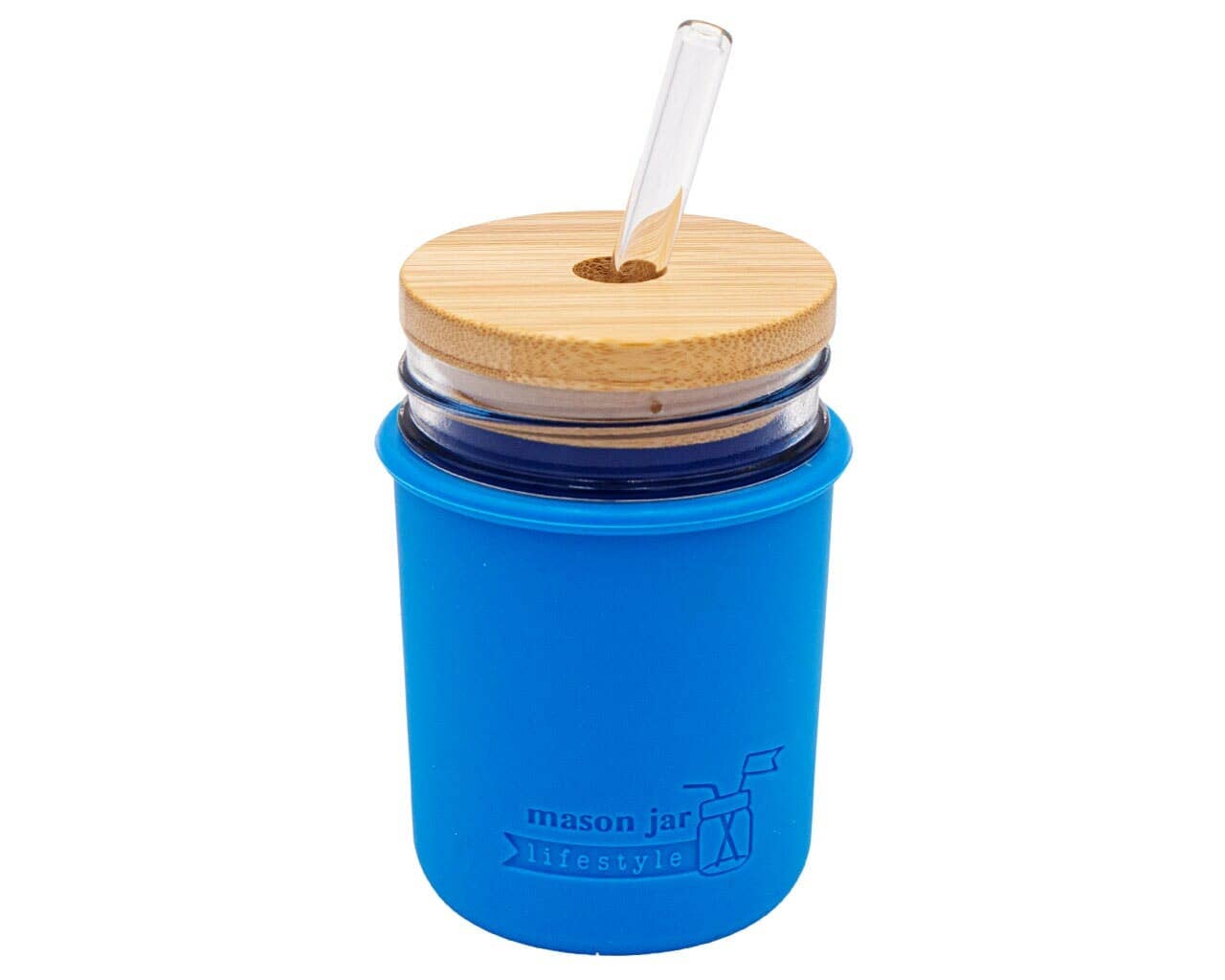 Bamboo Straw Hole Tumbler Lid for Mason Jars