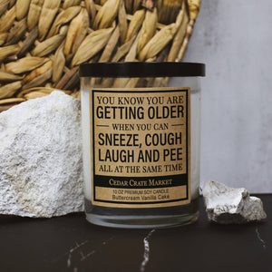Sneeze, Cough, Laugh, And Pee | 100% Soy Wax Candle