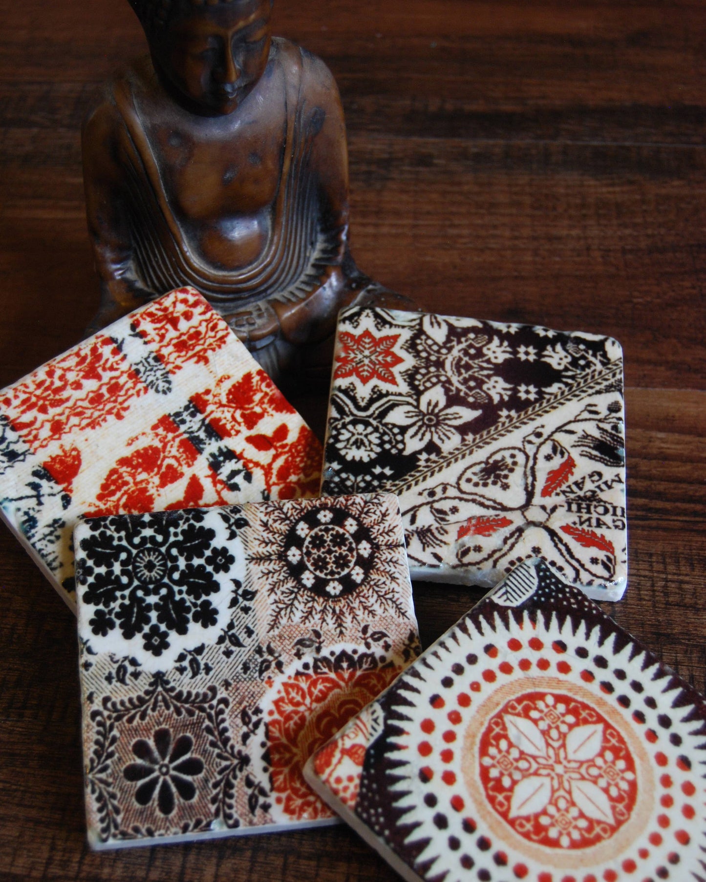Autumn Tapestry stone coaster