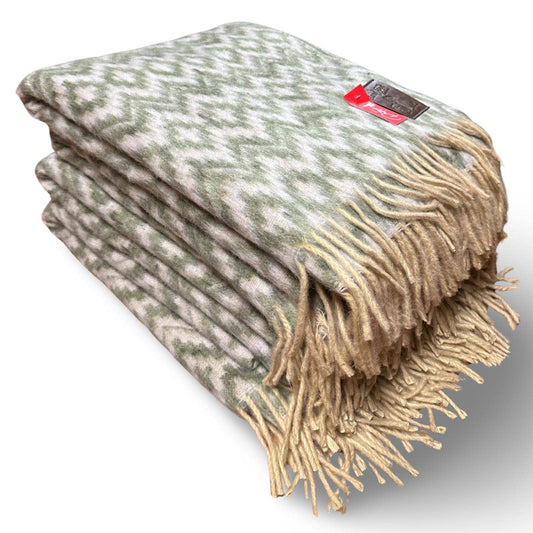 Blanket Inca Cross Pattern Reversible Brushed Alpaca Chacana