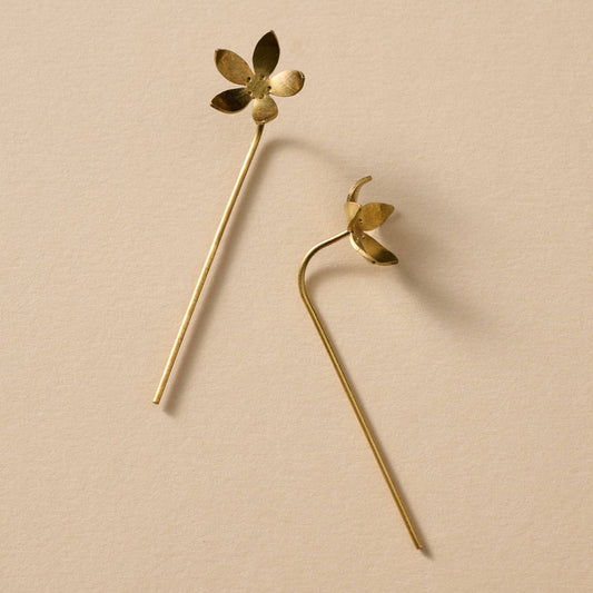 Malli Floral Threader Earrings