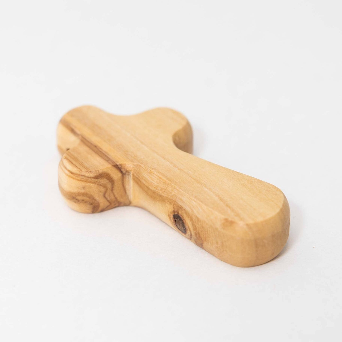 Duea Olive Wood Pocket Prayer Cross *