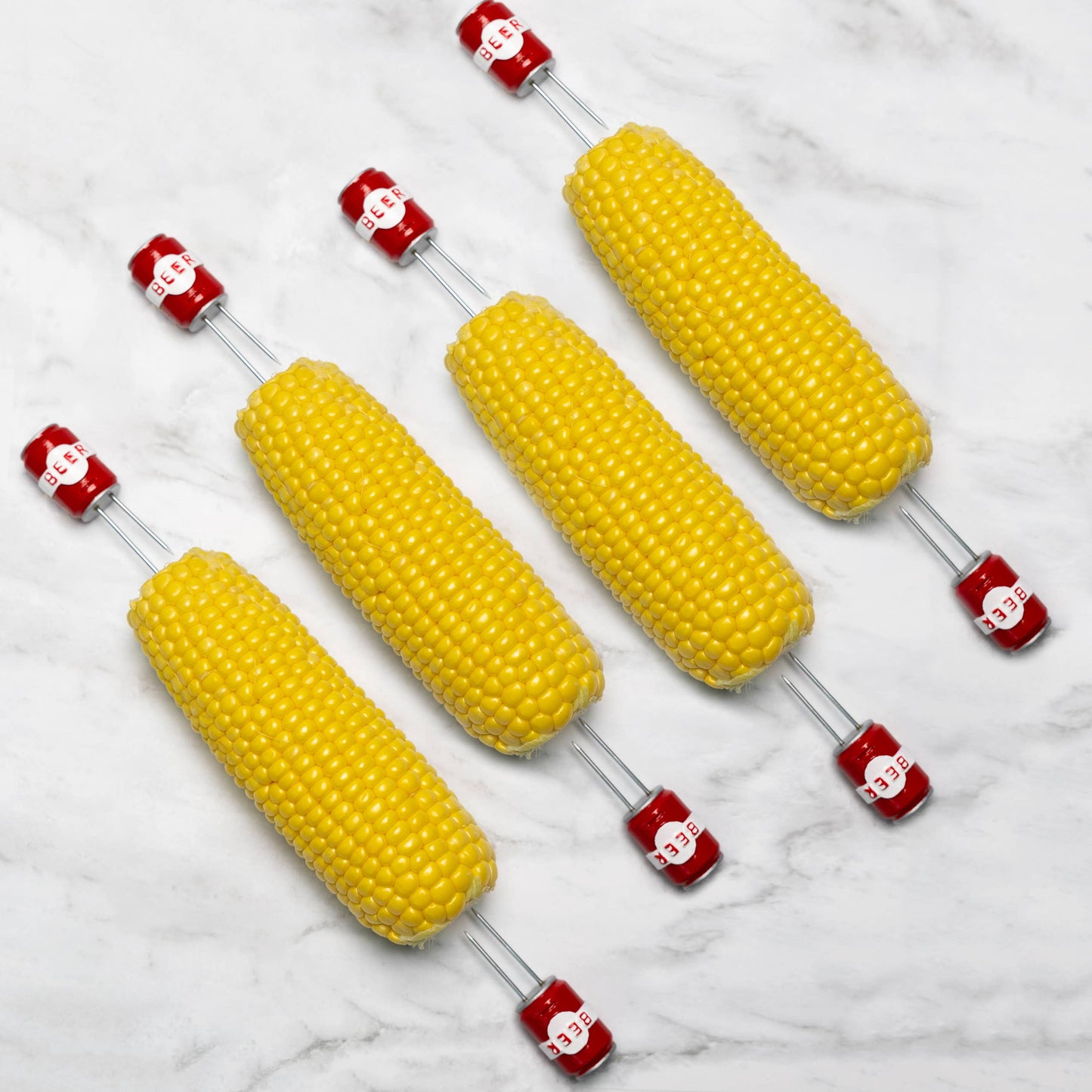 Outset Beer Can Corn Holders, Set of 4 Pairs, 0.8” x 2.5”
