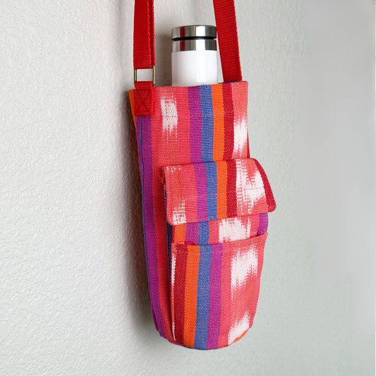 Water Bottle Holder Bag: Poppy