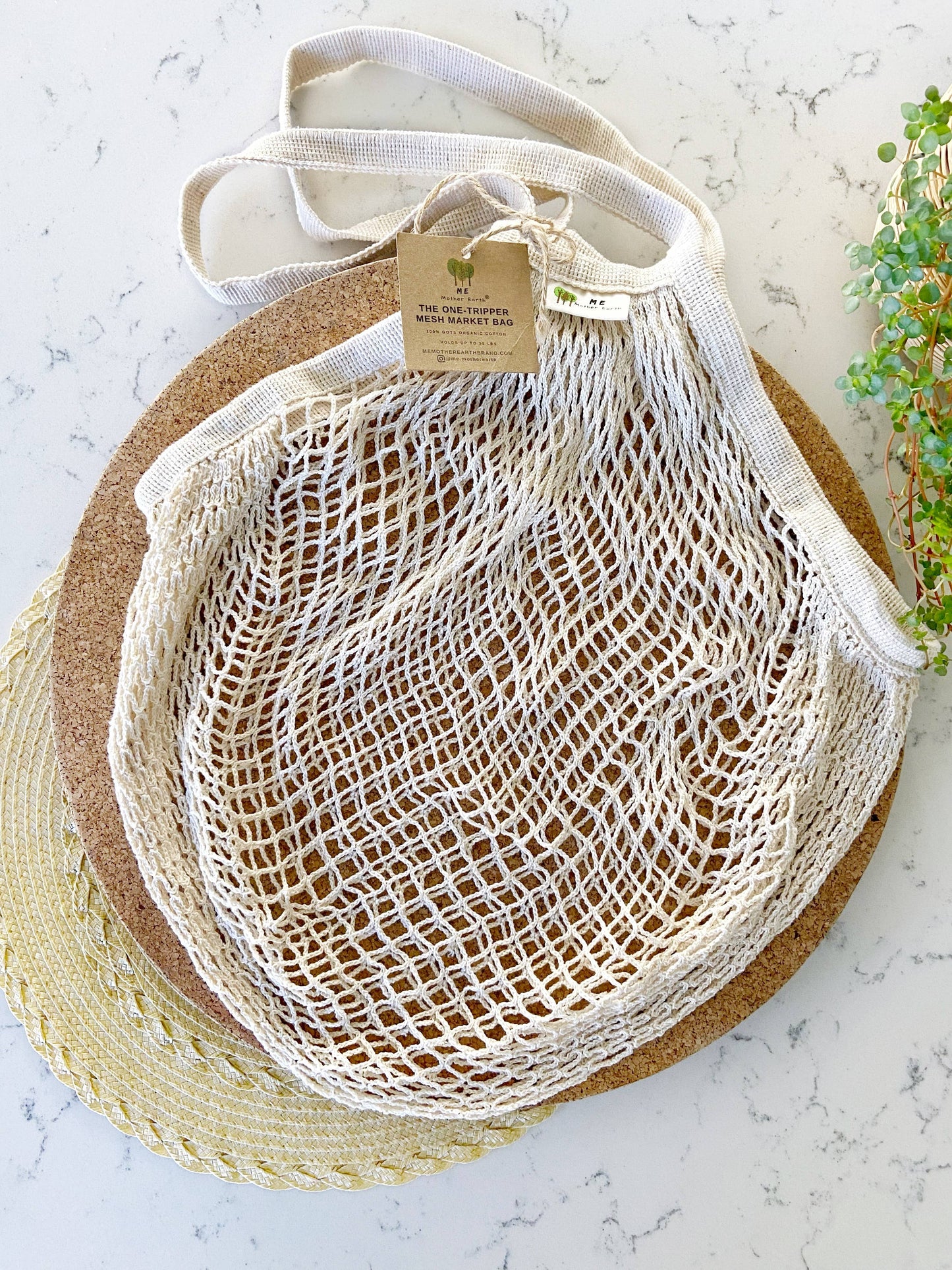 The "One Tripper" HUGE Mesh Market Bag | Zero Waste: Tropical Blue