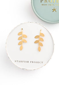 Flourish Vine Leaf Earrings