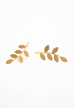 Load image into Gallery viewer, Flourish Vine Leaf Earrings
