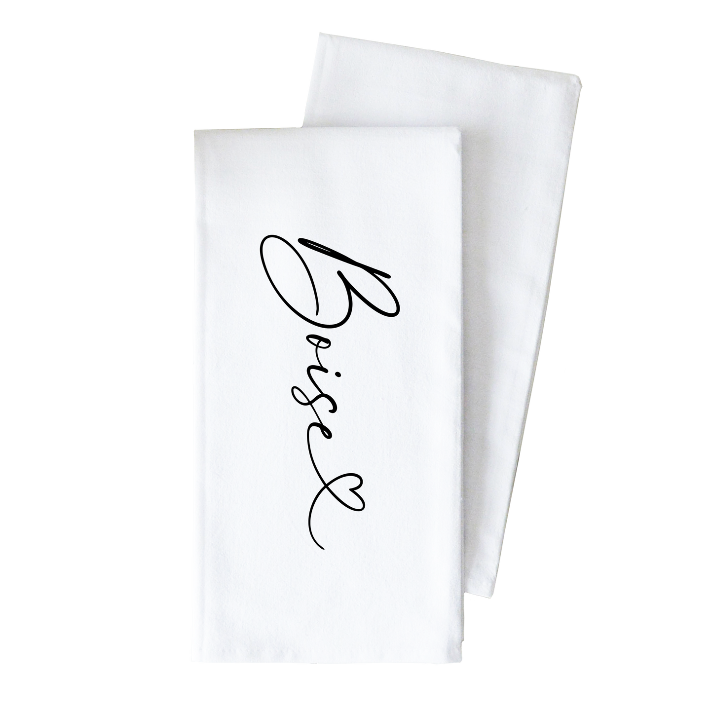 Iowa Love Tea Towel: White • Cotton/Linen Blend