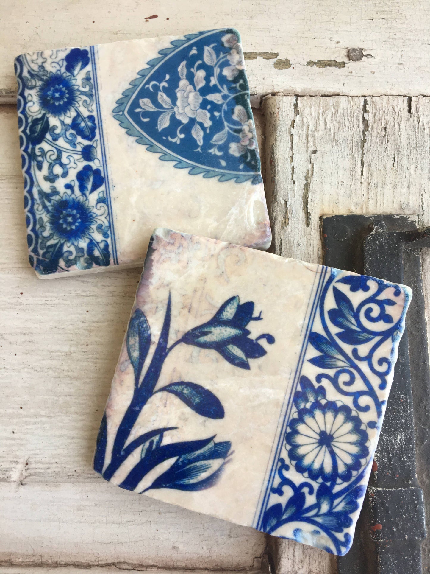 In Blue stone coaster