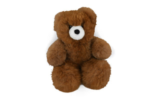 Jumbo Giant Alpaca Fur Teddy Bear 20" Natural Plush