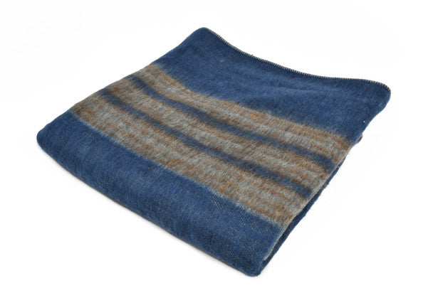 Alpaca Color Blanket Two-Tone Reversible Throw