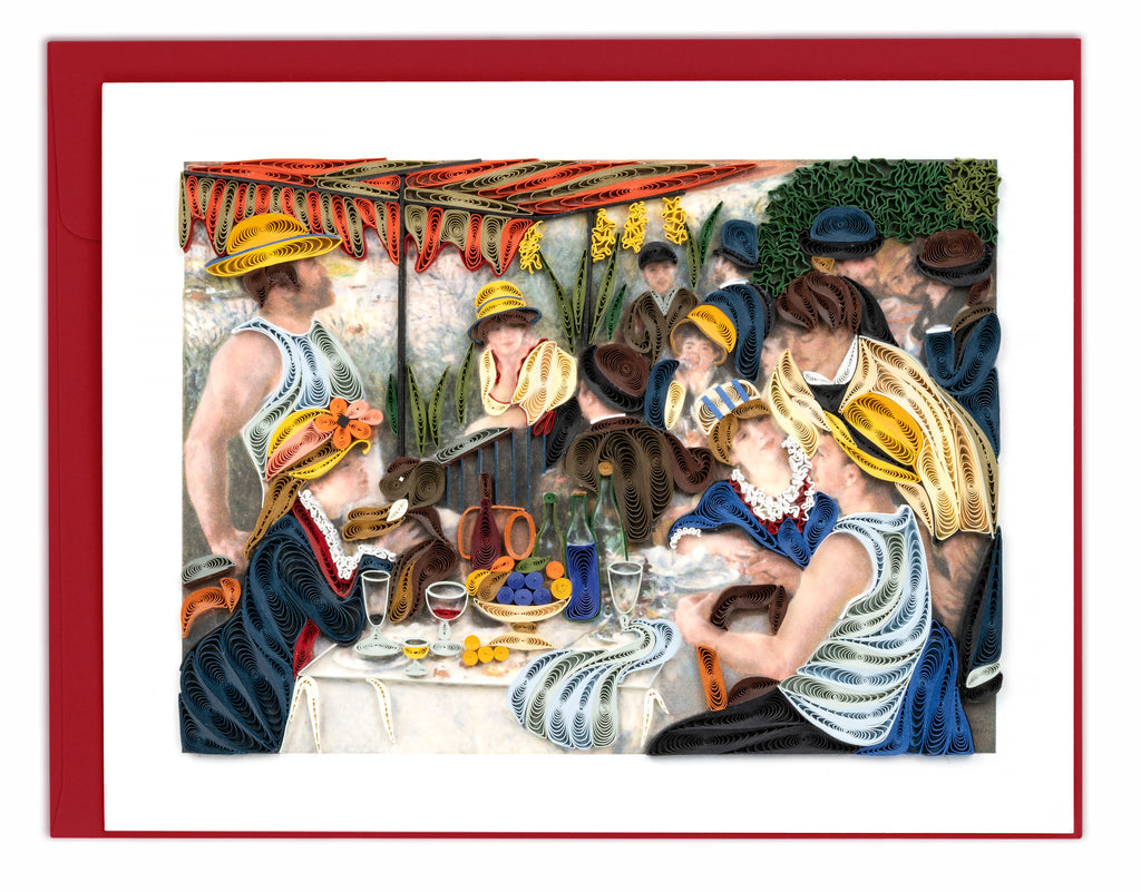 Artist Series - Quilled Luncheon of the Boating Party, Renoir Greeting Card