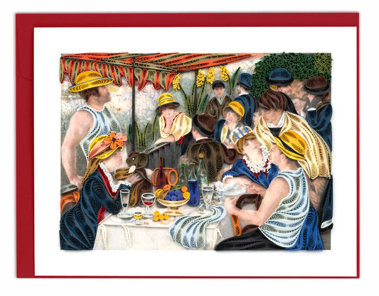 Artist Series - Quilled Luncheon of the Boating Party, Renoir Greeting Card