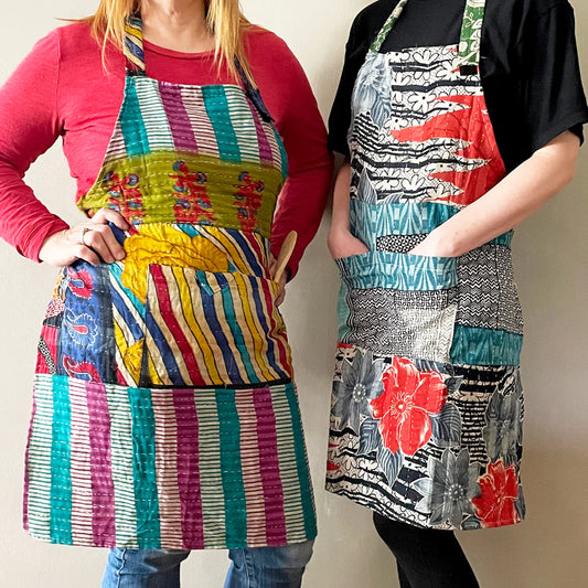 Upcycled Kantha Apron