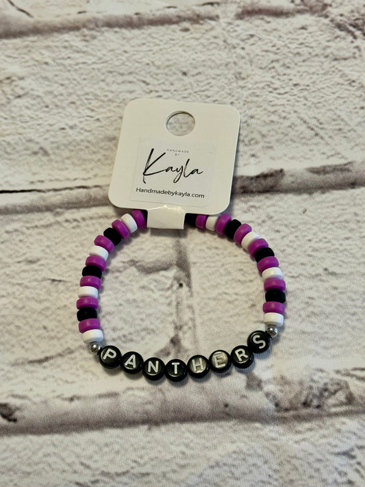 Panthers friendship bracelet