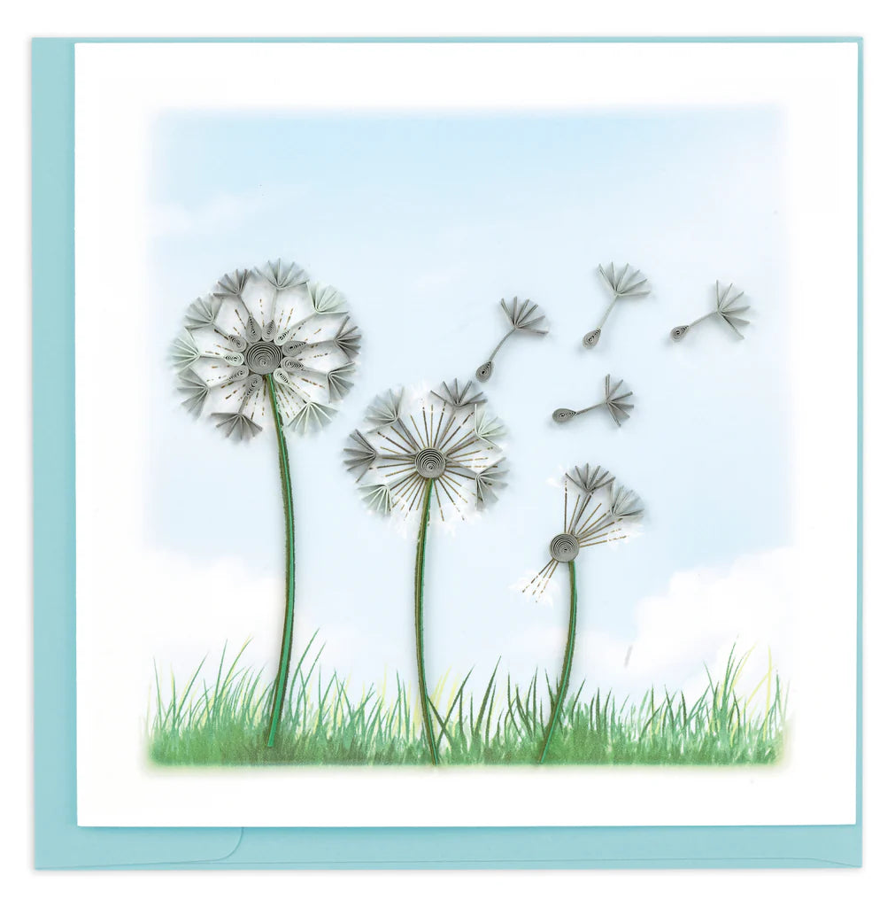 Quilled Dandelions Greeting Card