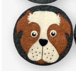 Felt Dog Trivet, 4 styles, 8 inch diameter