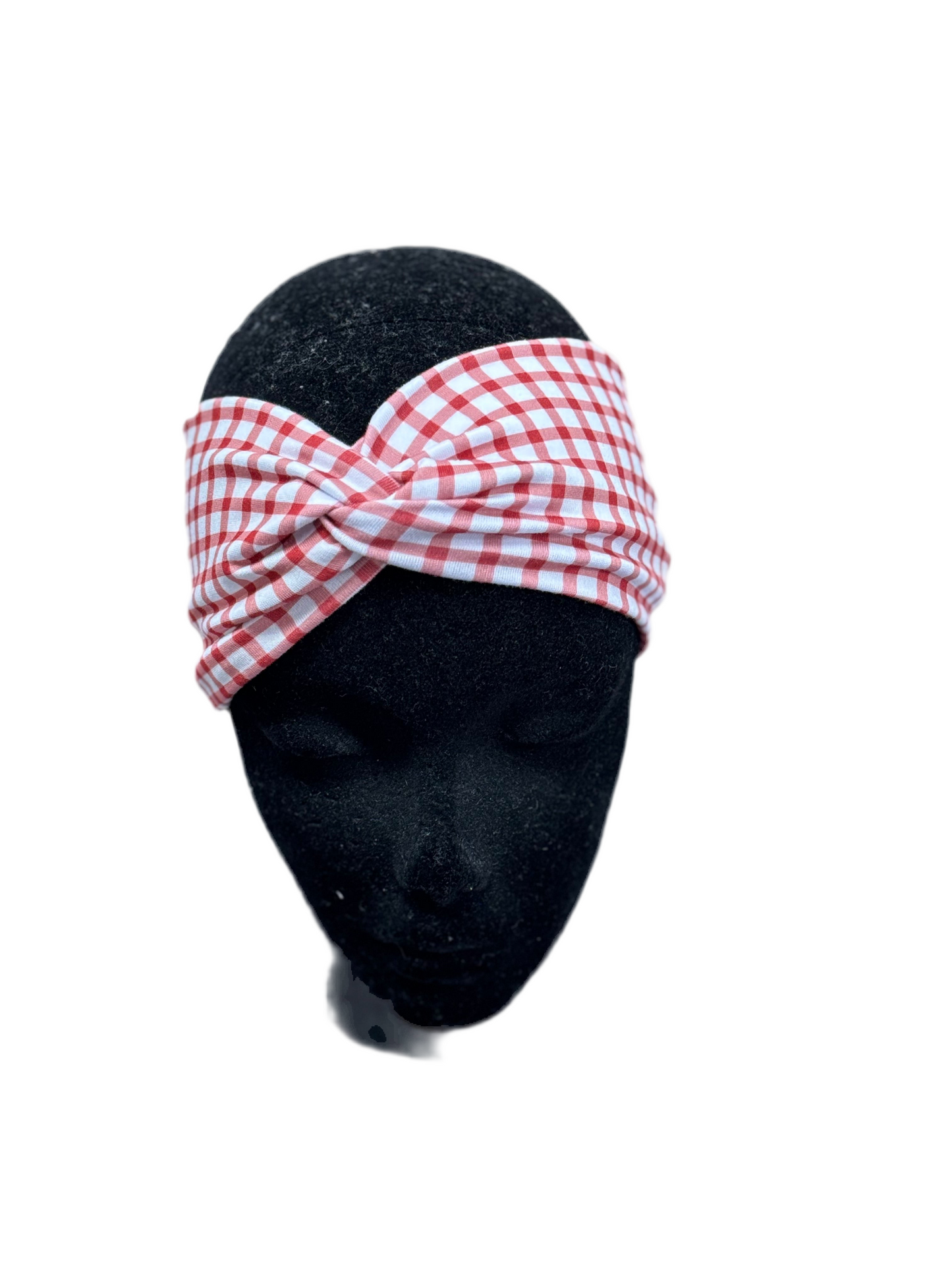 Red picnic plaid Headband