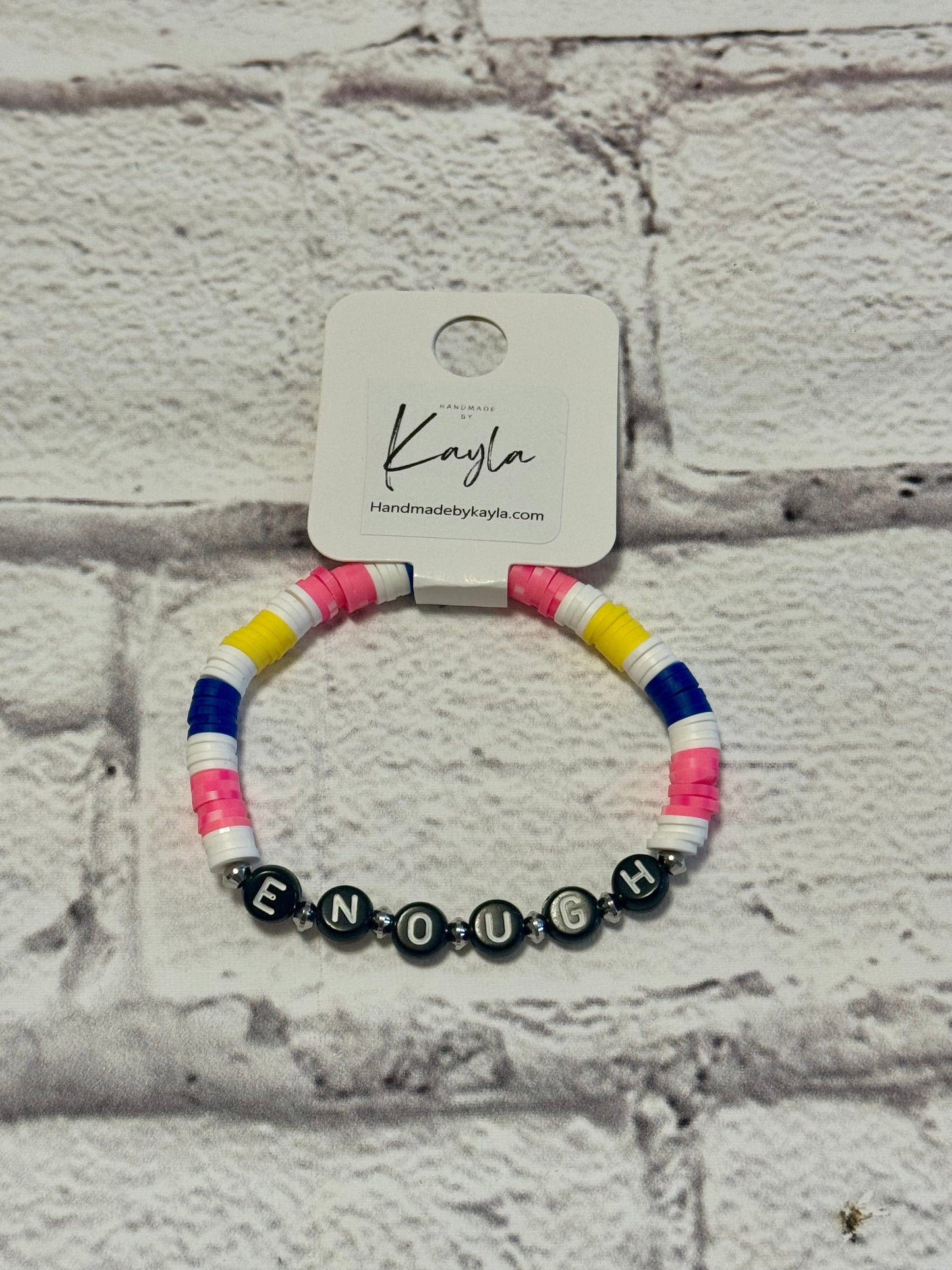 Enough friendship bracelet