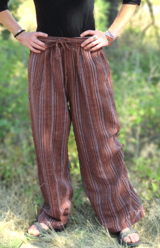 Honeycomb Weave Wide Leg Pant