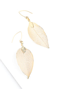 One-of-a-Kind Leaf Earrings