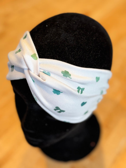 Shamrocks and bows Headband