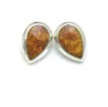 Precious Stone Clip Earrings