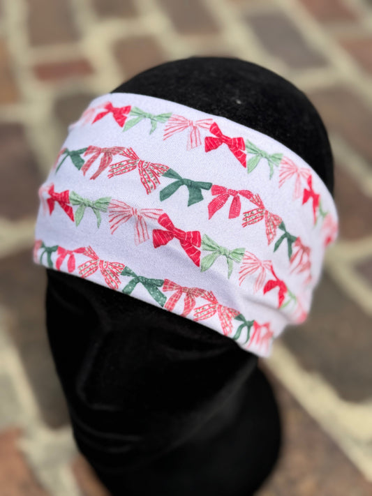 Red and Green bows Headband