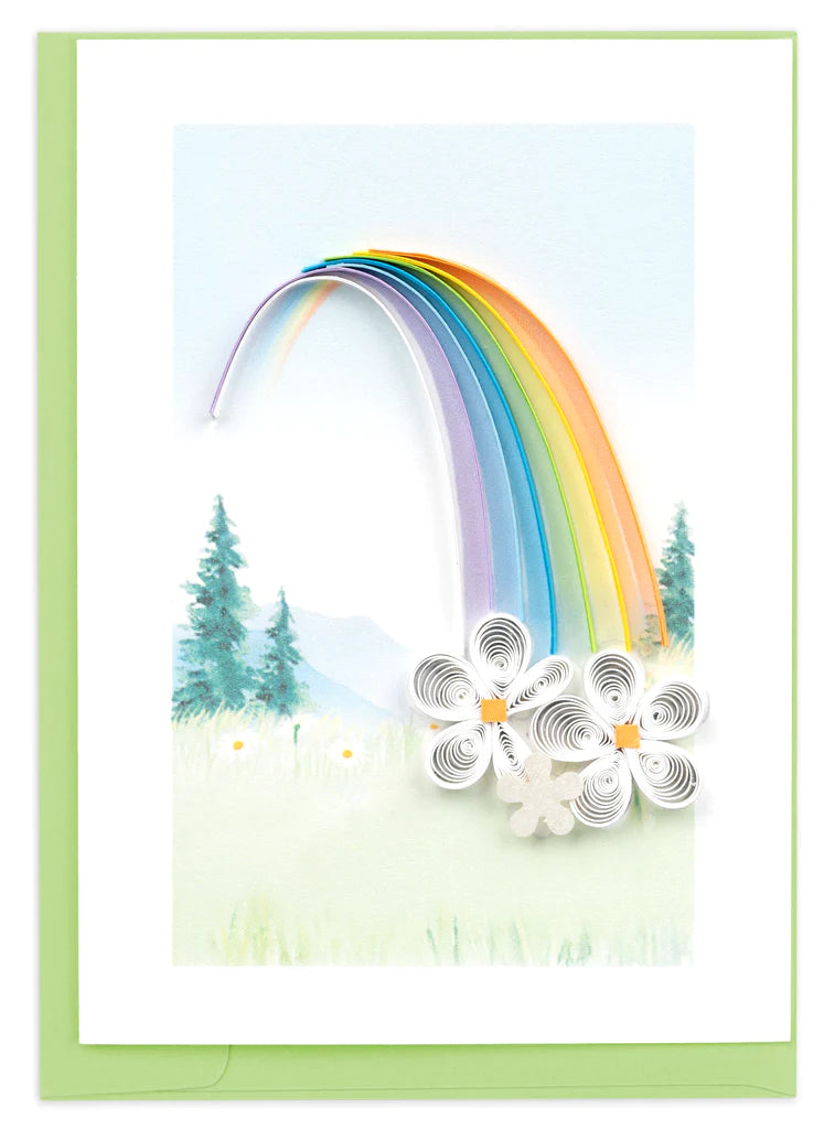 Quilled Rainbow Gift Enclosure Mini Card
