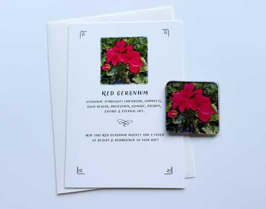 Flower Magnet & Gift Card Set