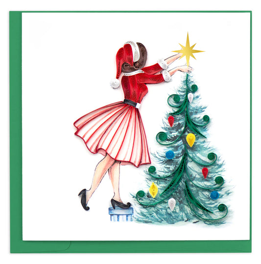 Christmas Lady Holiday Card