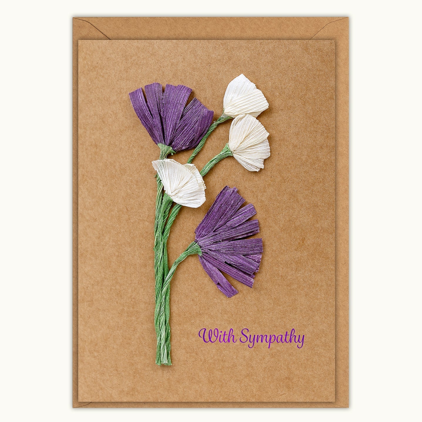 Sympathy Flowers Sympathy Handmade Card