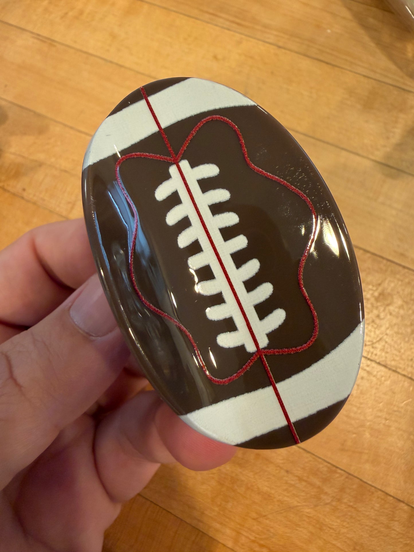 Football hair clip