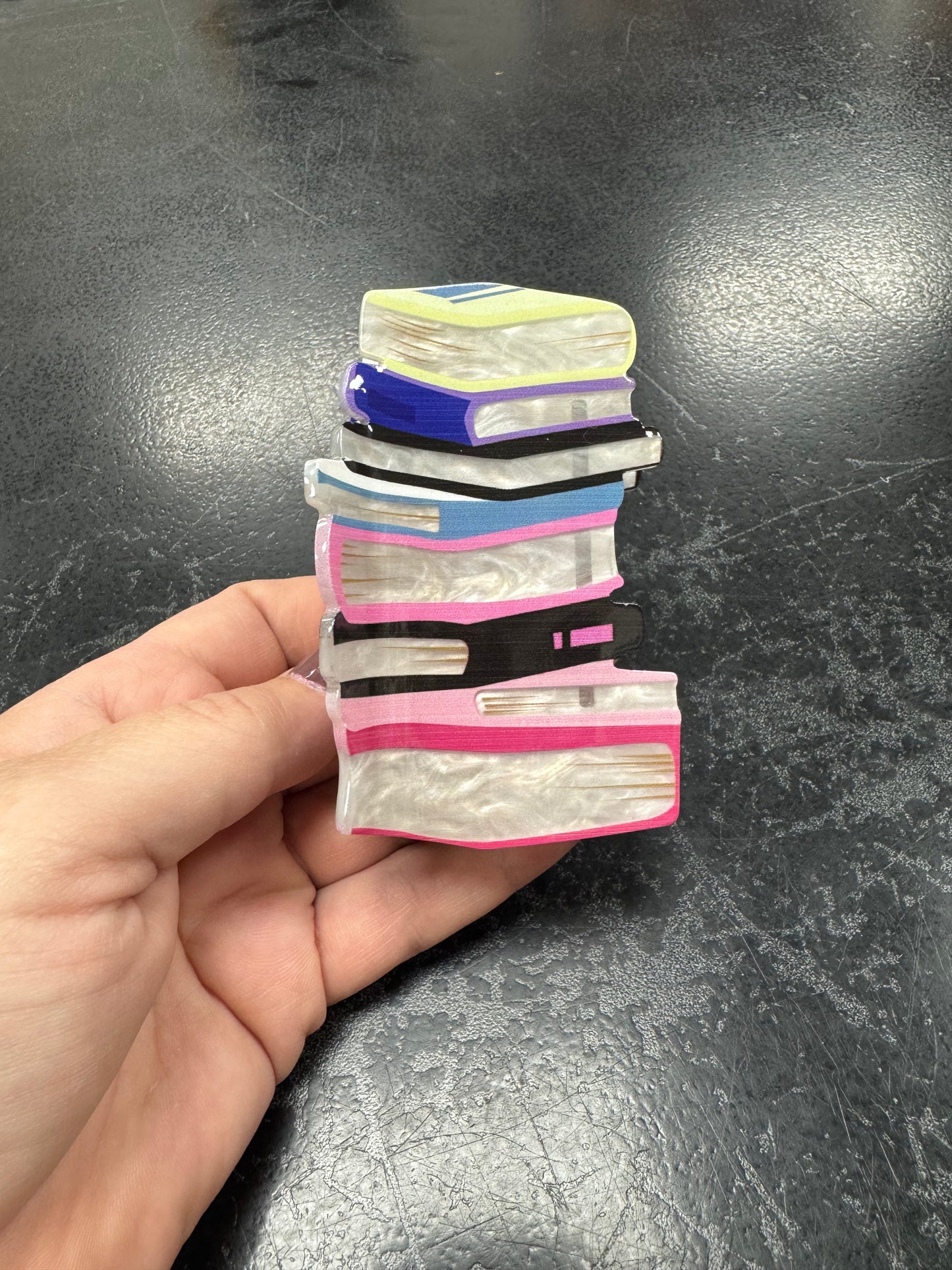 Book hair clip