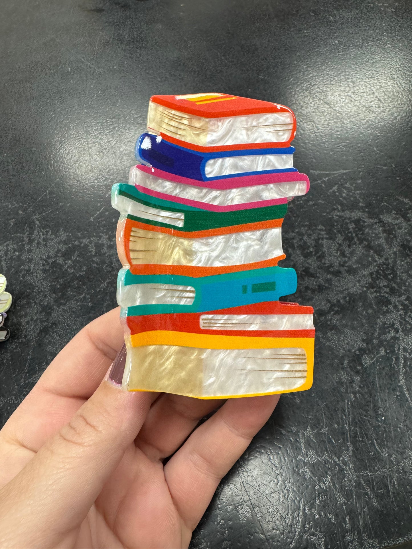Book hair clip
