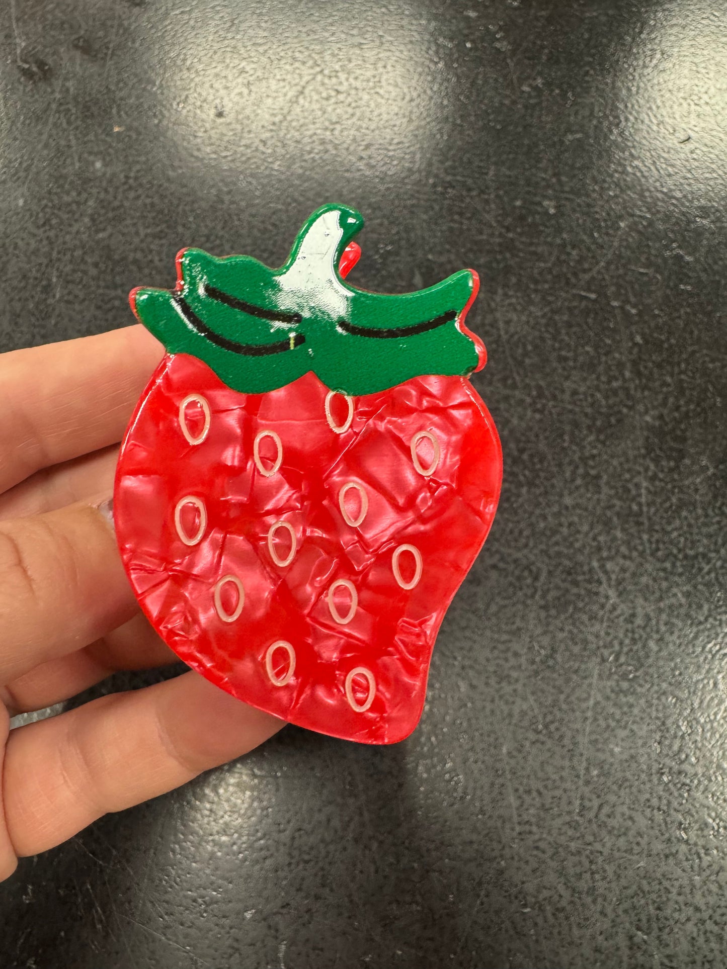 Strawberry hair clip